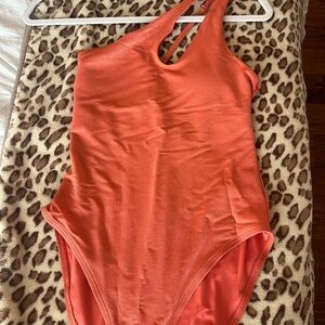 Coral sparkly One-Piece Swimsuit